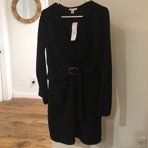 NEW Topshop Black Wrap Dress